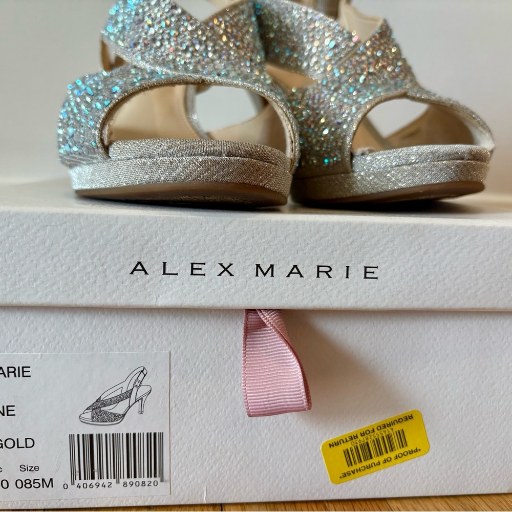 Alex Marie Sand Gold Glitter Women's Shoes